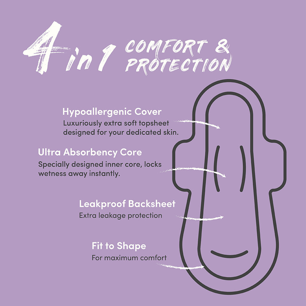 Sanitary Pads Ultra Thin Overnight 10s