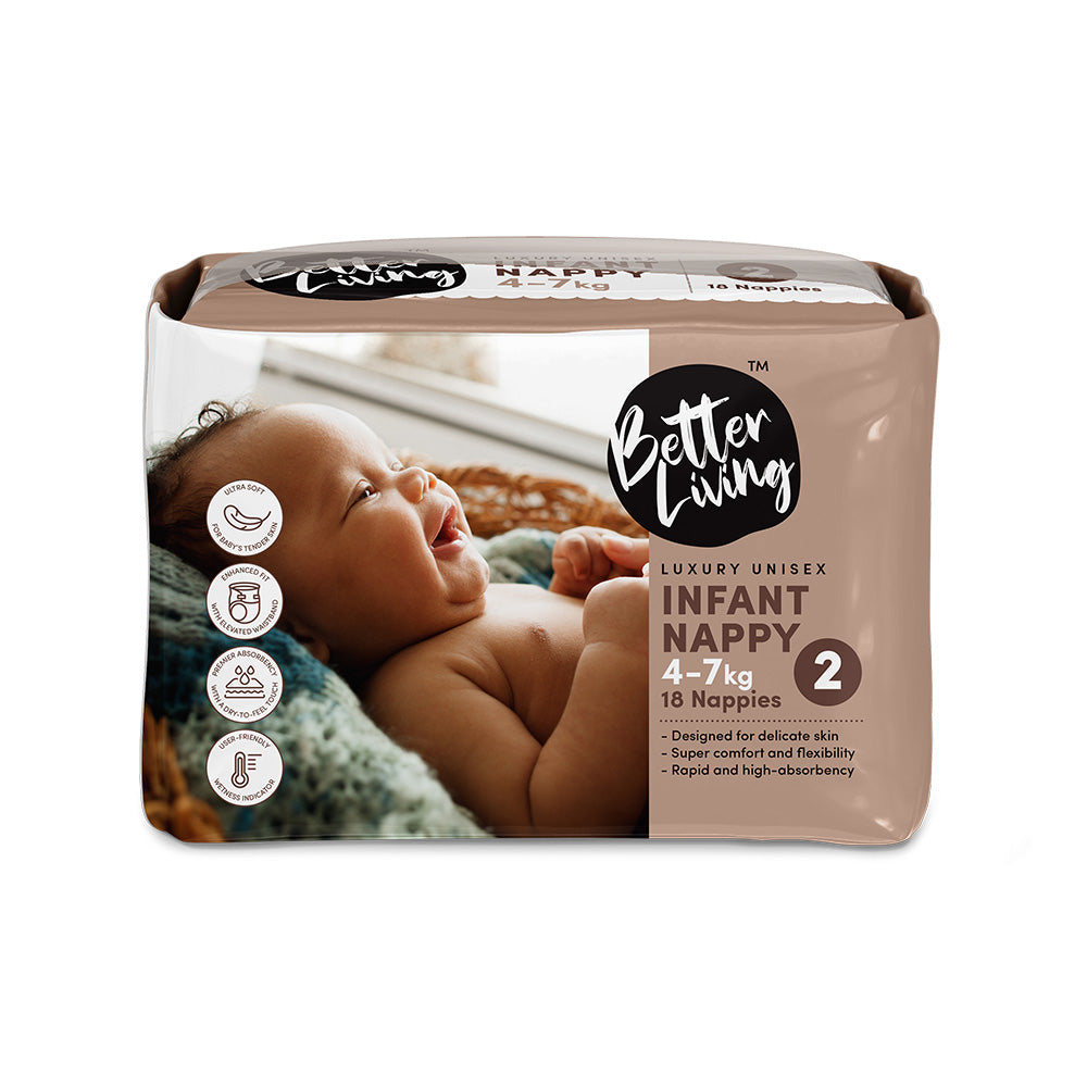 Infant Nappies (4-7kg) 18s