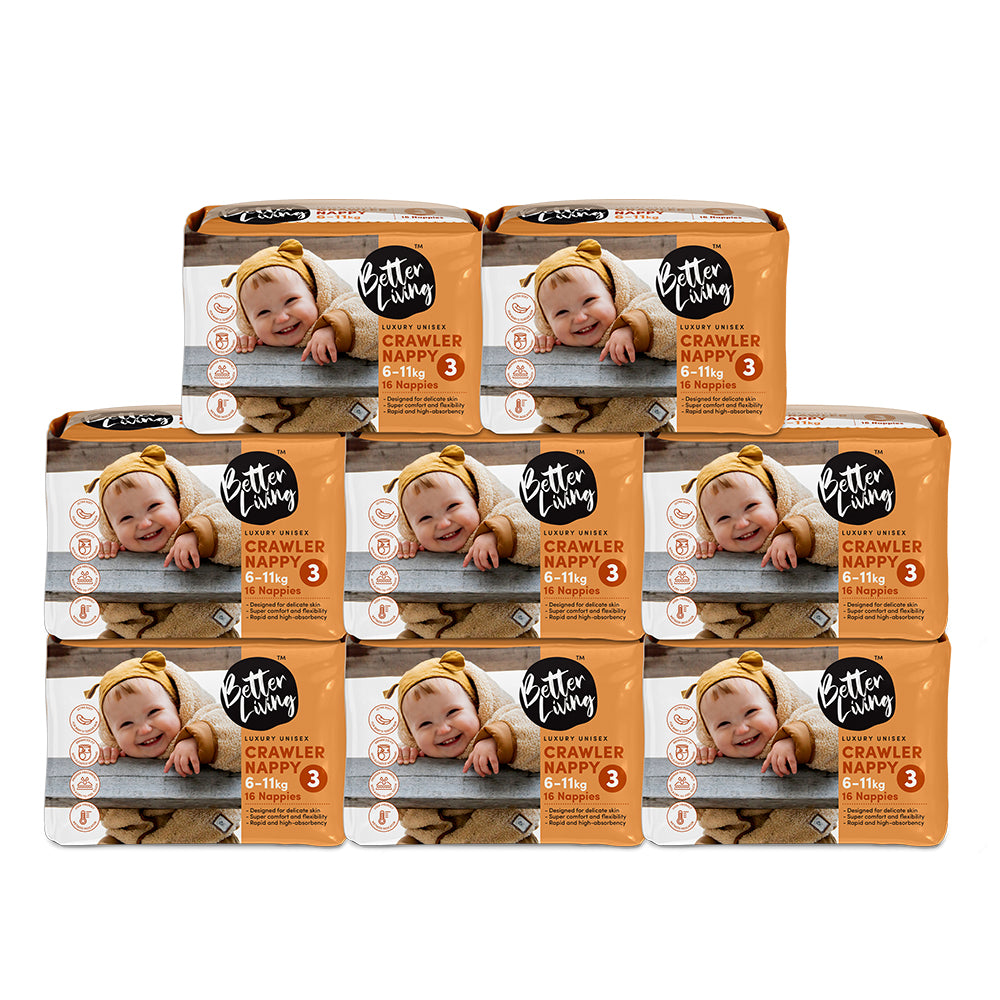 Crawler Nappies (6-11kg) 16s