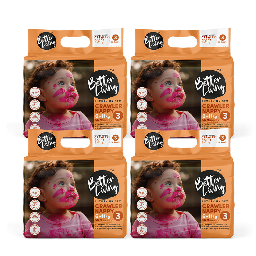 Crawler Nappies (6-11kg) 56s