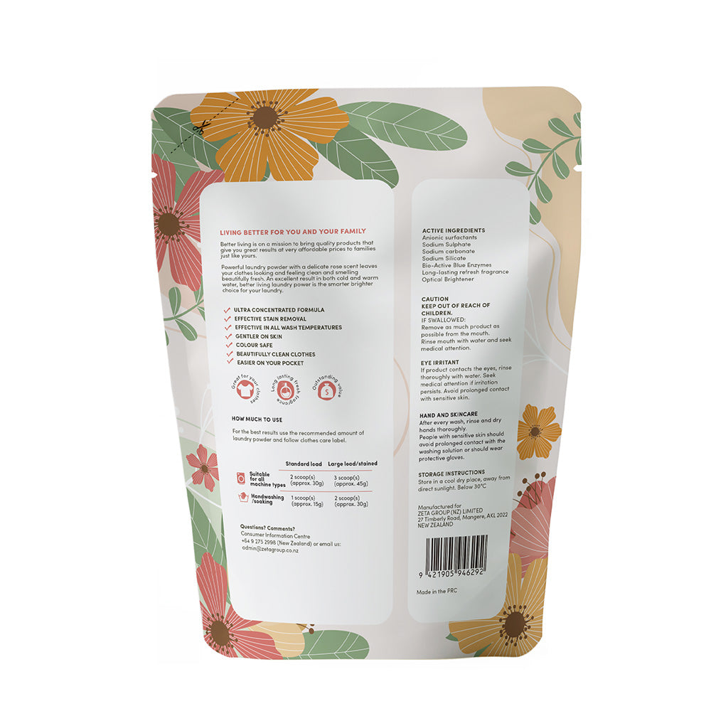 Laundry Powder Value Pack - Rose Fresh 3kg