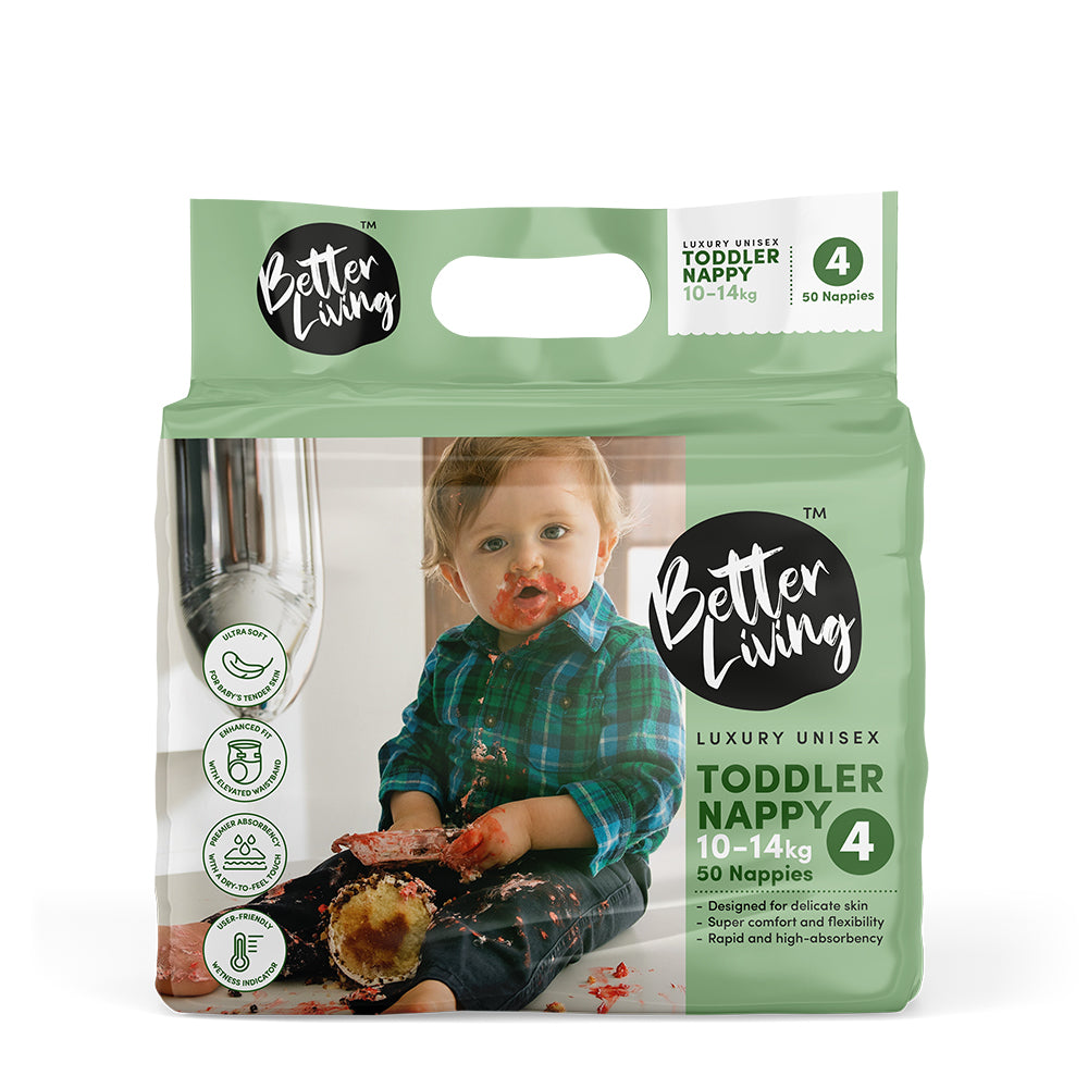 Toddler Nappies (10-14kg) 50s