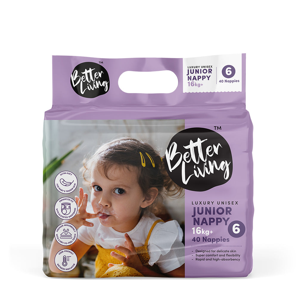 Junior Nappies (16+kg) 40s