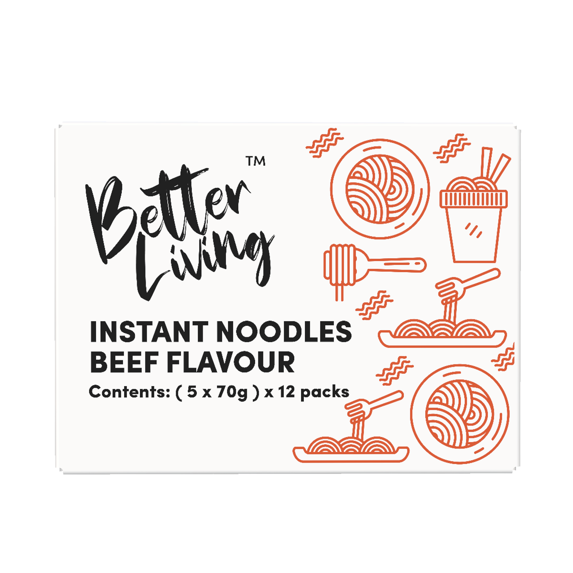 Instant Noodles Beef Flavour 5 Pack