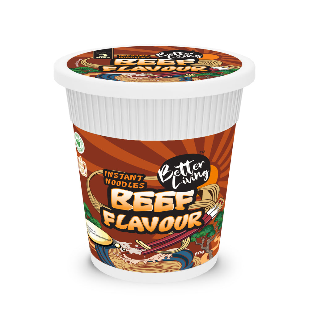 Instant Cup Noodles Beef Flavour