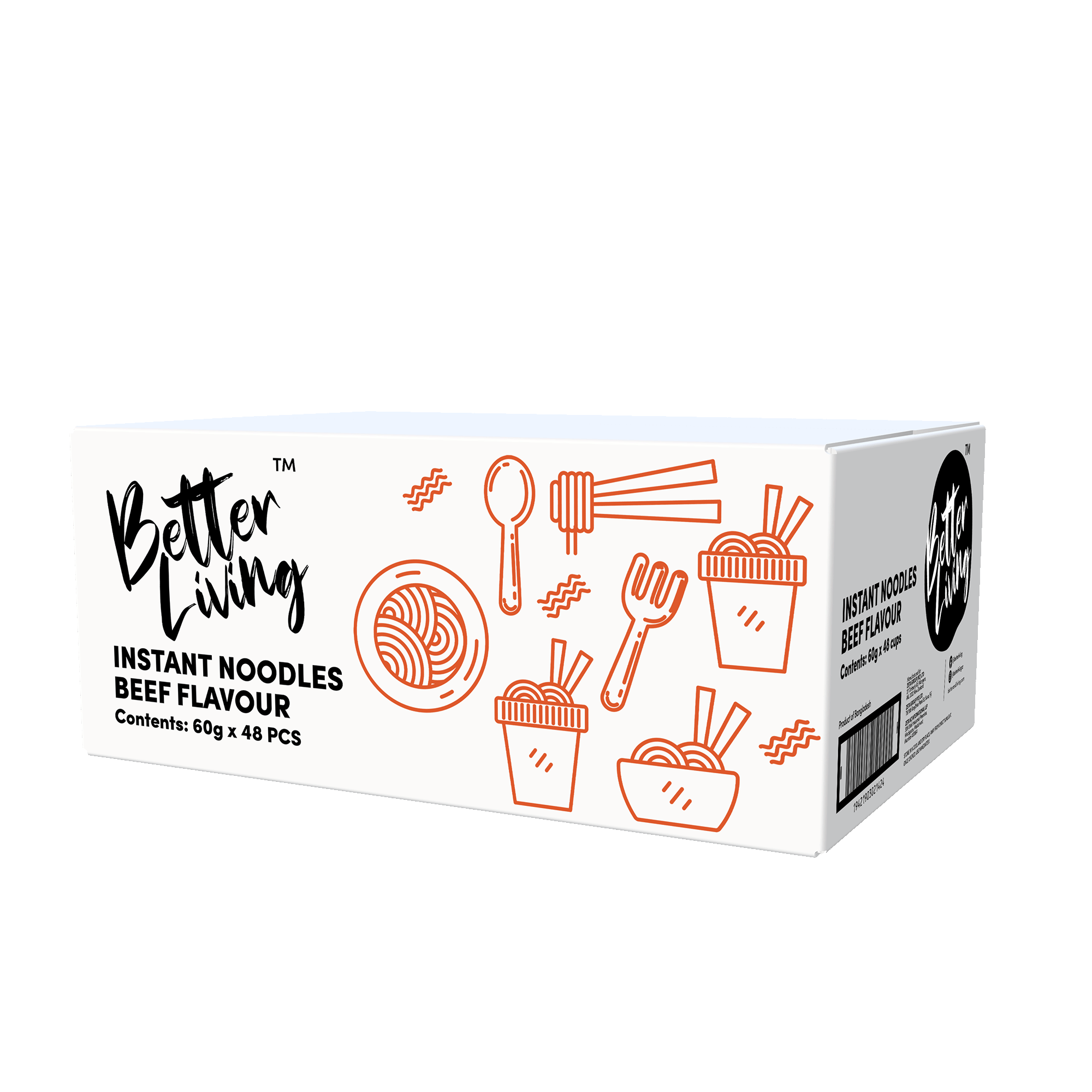 Instant Cup Noodles Beef Flavour