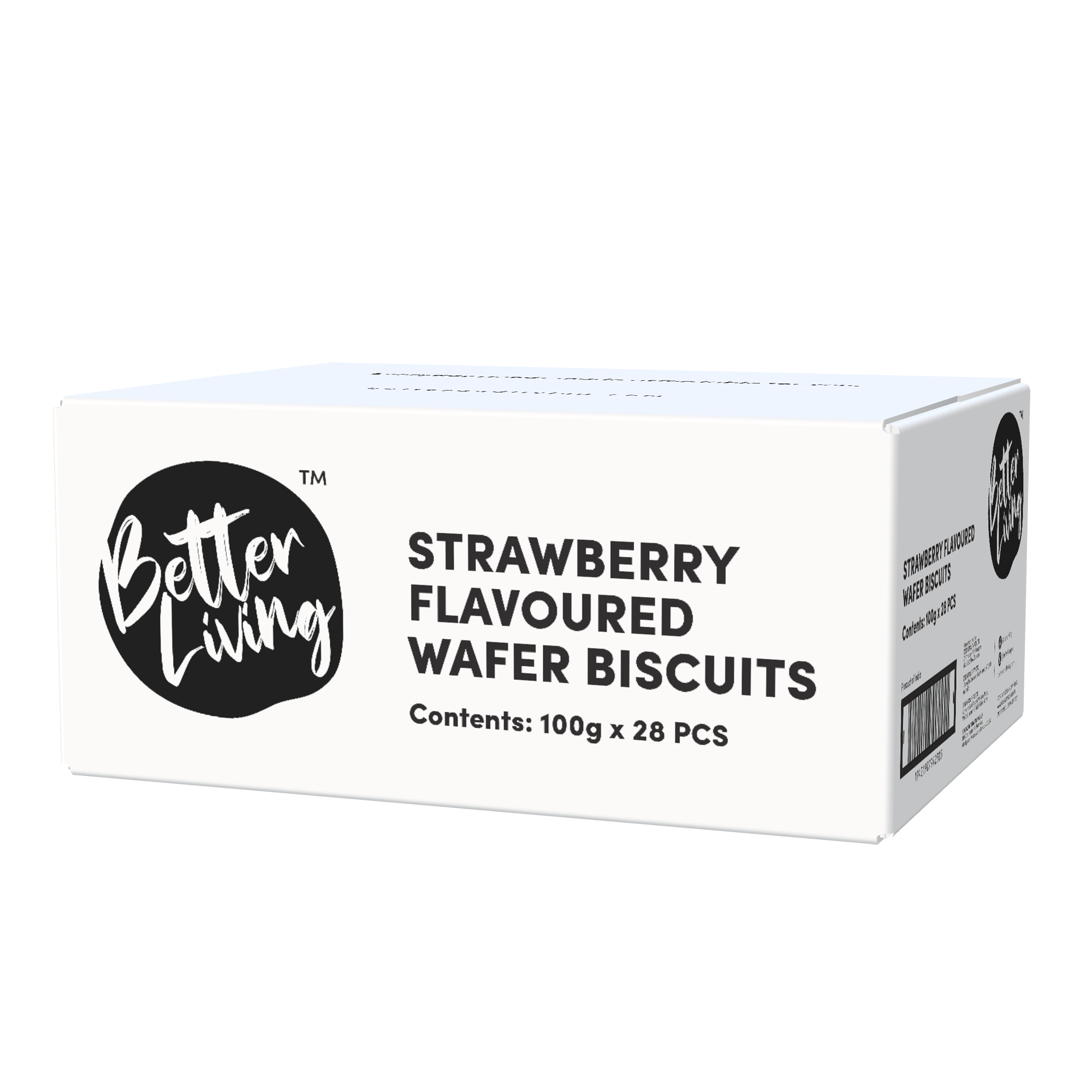 Strawberry Flavoured Wafers Biscuits 100g