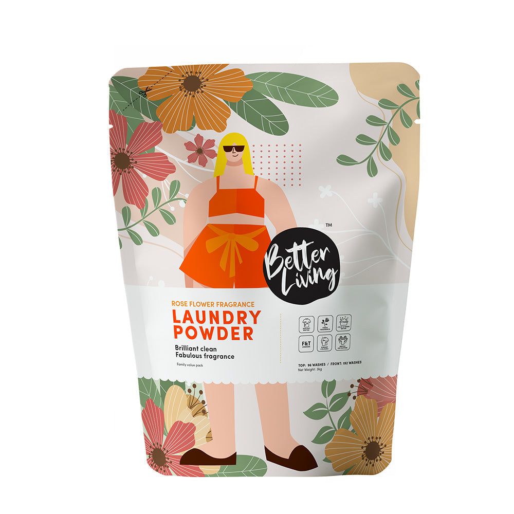 Laundry Powder Value Pack - Rose Fresh 3kg