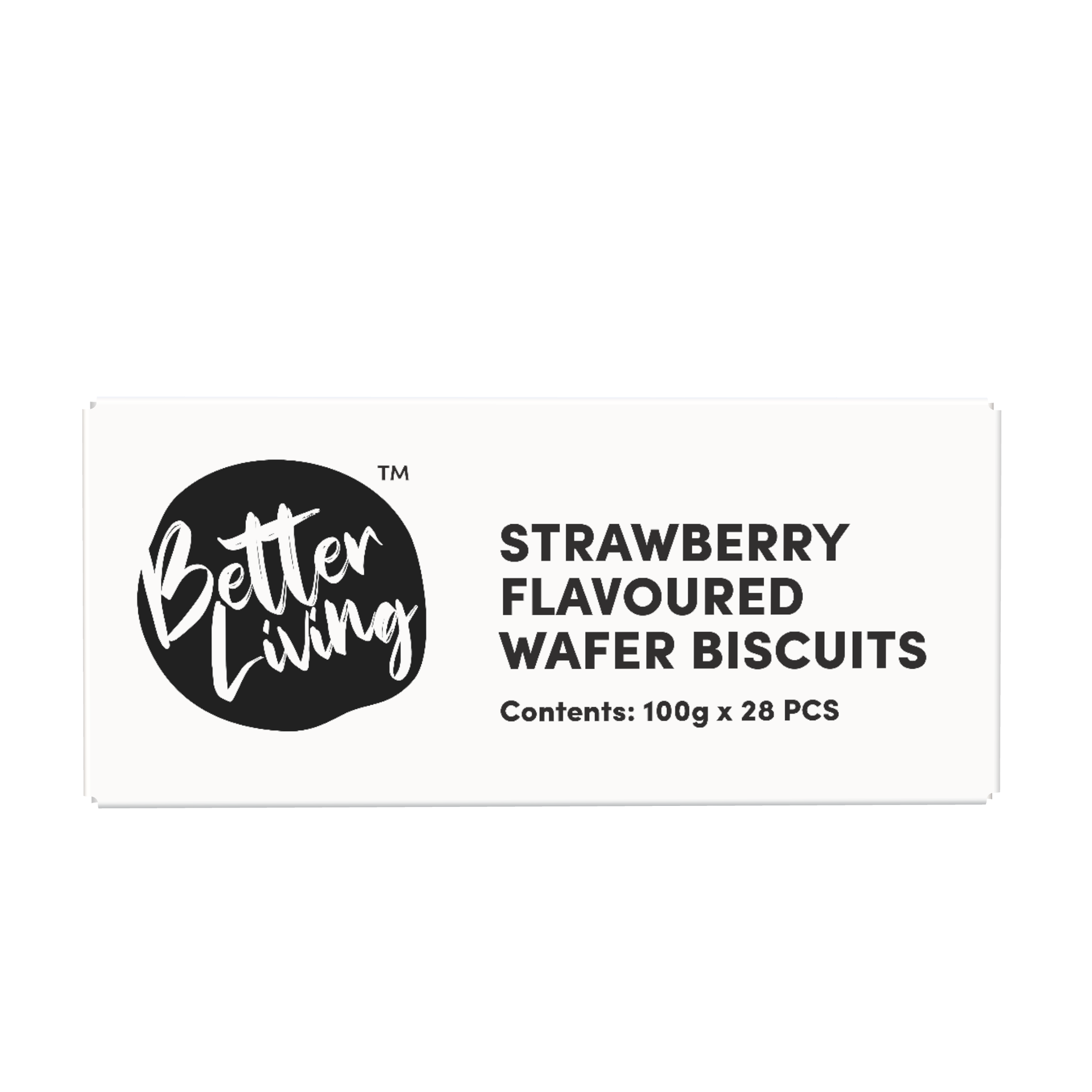 Strawberry Flavoured Wafers Biscuits 100g